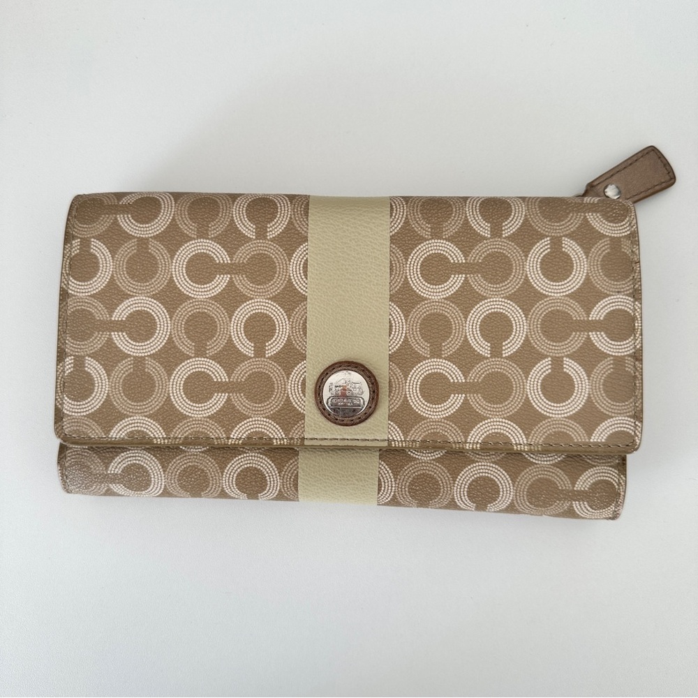 Coach Waverly Large Coated CC Long Wallet